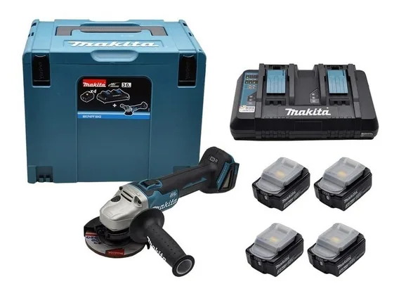 Kit Pulidora 4-1/2 8500rpm + 4 Baterías Makita