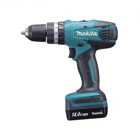 Taladro percutor bateria makita hp347dwex1 18v litio-ion 2 baterias