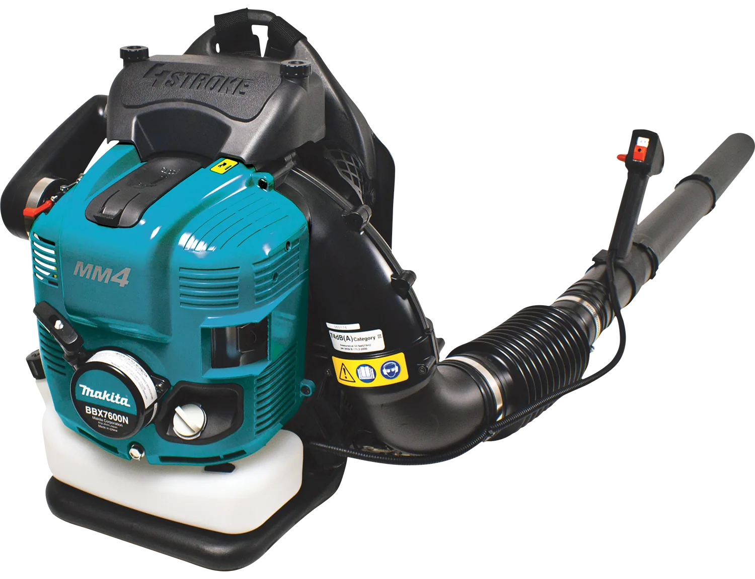 Soplador de mochila con motor de 4 tiempos MM4® de 75,6 cc