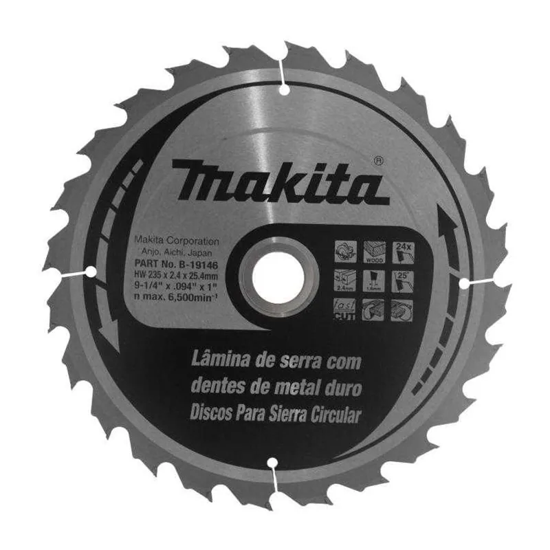 Disco Sierra Circular Makita 9-1/4 Pulg
